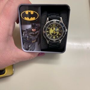 Accutime watch DC comics Batman Black and Yellow kids BAT9152